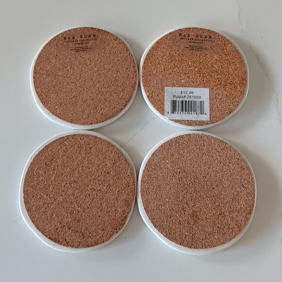 RAE DUNN Coasters Set of 4 - Picture 4 of 9